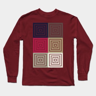 Red Album Color Palette Long Sleeve T-Shirt